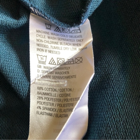 Denim & Co Active French Terry Zip Front Fit & Flare Jacket Medium - Picture 6 of 6